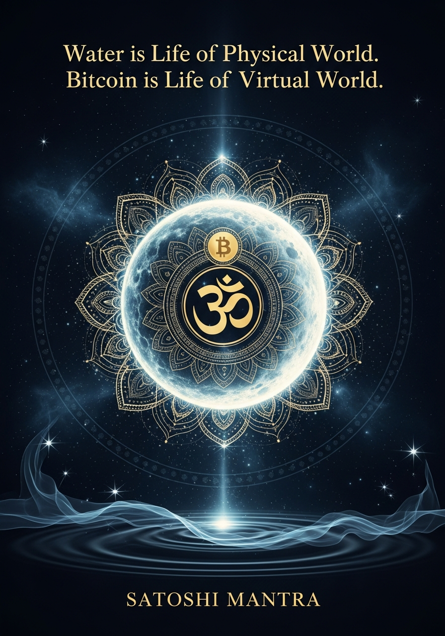 Cover: Water is Life of Physical World. Bitcoin is Life of Virtual World.