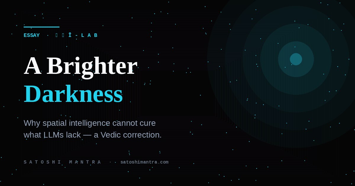 A Brighter Darkness — essay cover