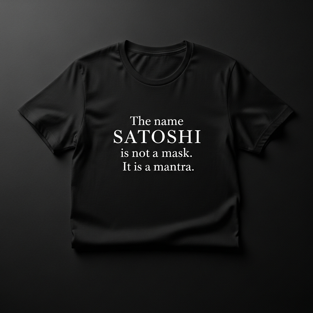 The name Satoshi is not a mask. It is a mantra.